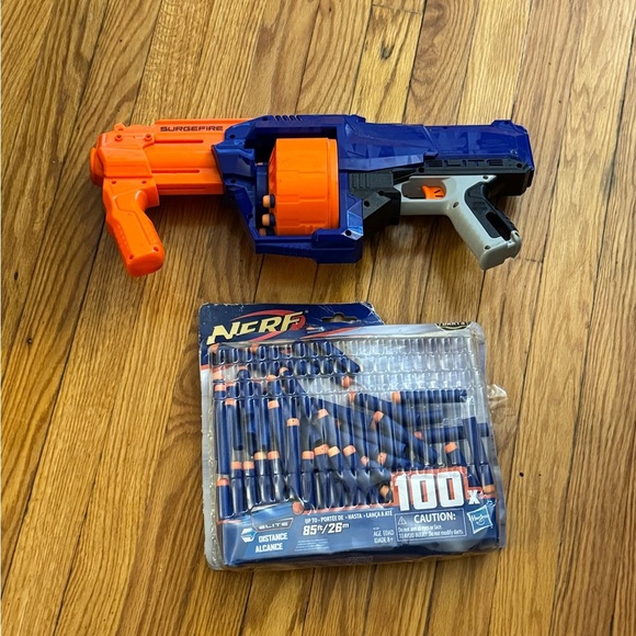 Nerf Action Blaster Blue and Orange Playset - Picture 1 of 3